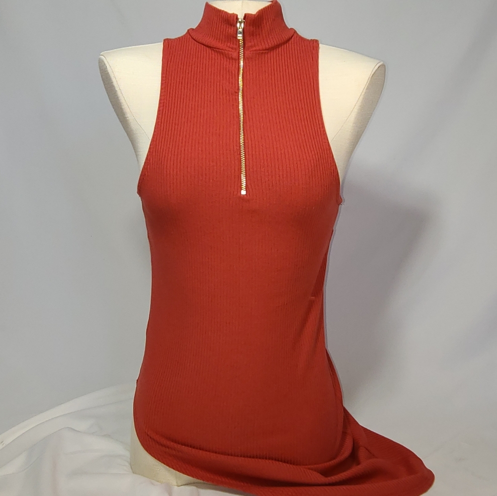 Bebe asymmetrical mock turtleneck